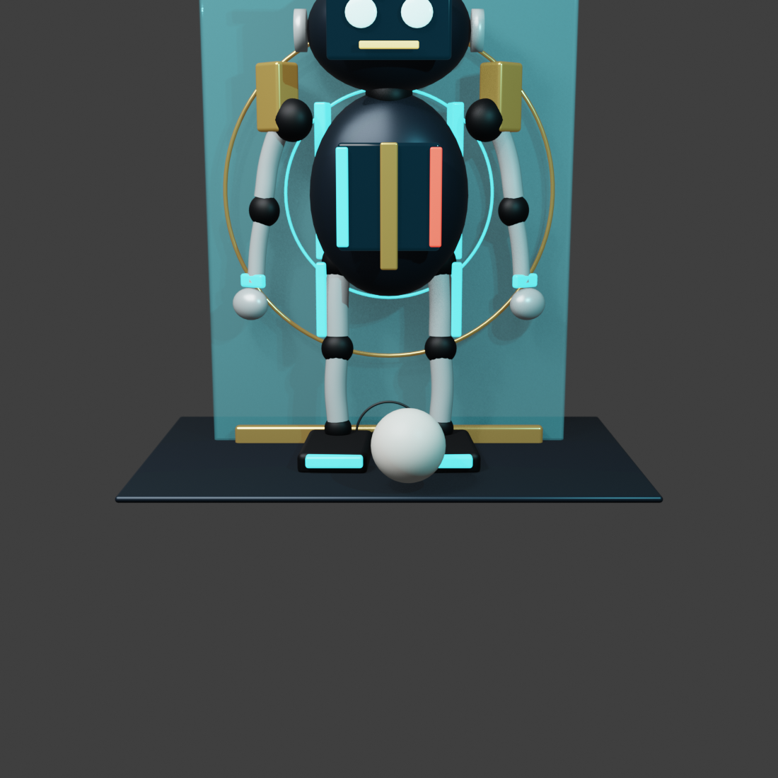 Robotics and AI avatar proof render